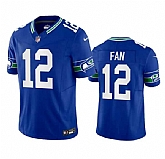 Men's Seattle Seahawks 12th Fan Royal 2023 F.U.S.E. Vapor Limited Throwback Stitched Jersey,baseball caps,new era cap wholesale,wholesale hats